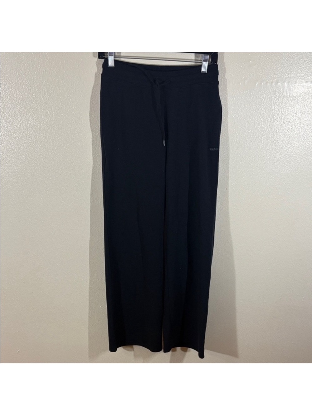 TNA Black Wide-Leg Drawstring Lounge Pants